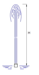 Фонтанная насадка Cluster Multi Jet 1 1/2", 8 мм, нержавеющая сталь